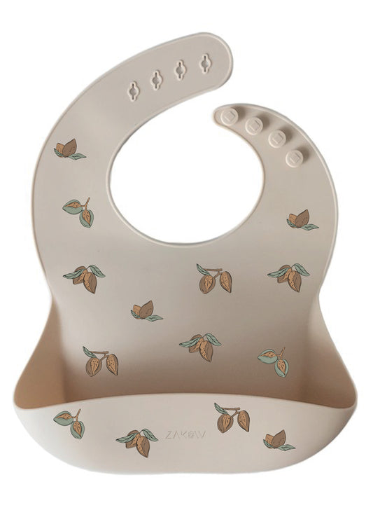 Bavoir en silicone - Amandes