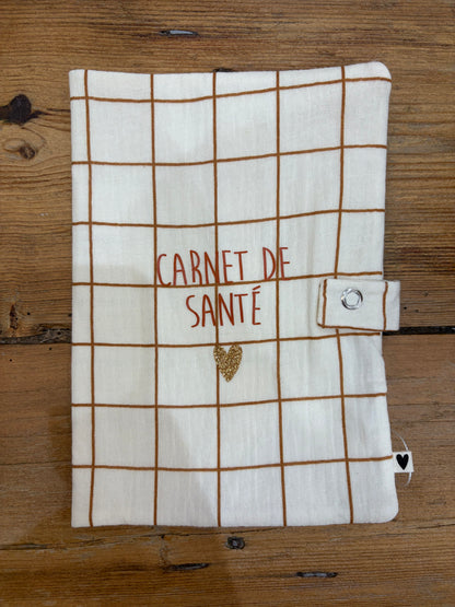 Protège carnet de santé - Grands carreaux