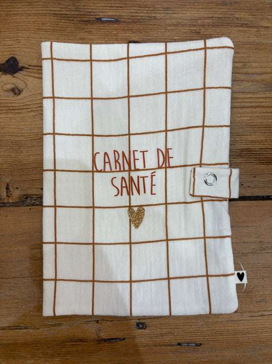 Protège carnet de santé - Grands carreaux