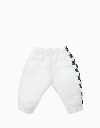 Pantalon francois en gabardine blanc