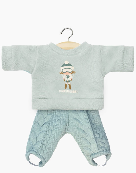 Ensemble jean claude tout schuss fuseau jacquard