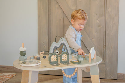 Table d'activités en bois - Olive Green