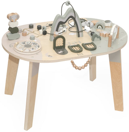 Table d'activités en bois - Olive Green