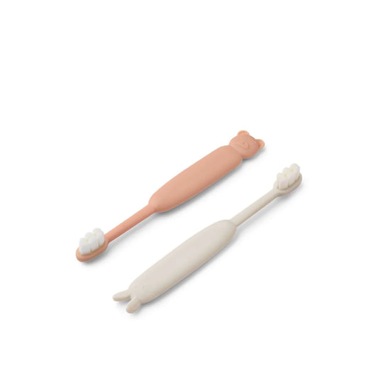 Lot de 2 brosses à dents Fabio - Pale Tuscany & Sandy
