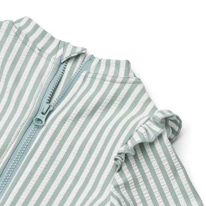 Combinaison de bain Sille - Sea blue/White