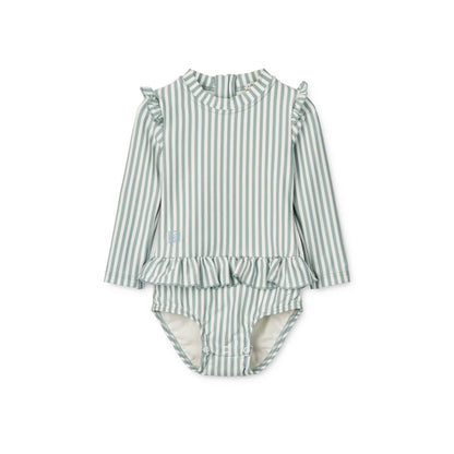 Combinaison de bain Sille - Sea blue/White