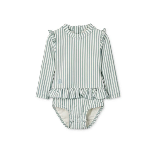 Combinaison de bain Sille - Sea blue/White