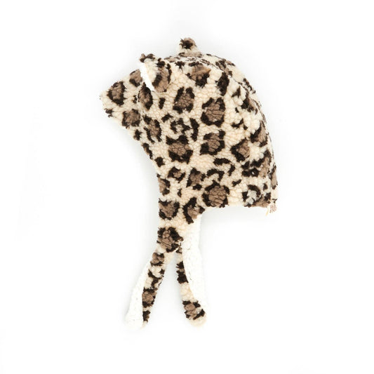 Bonnet léopard réversible