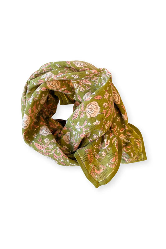 Big Foulard Latika "Soleil" - Tilleul