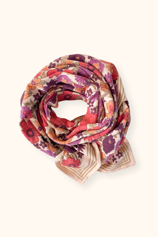 Big Foulard Latika "Joy" - Macadamia