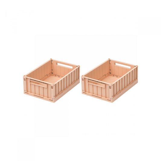 Lot de 2 caisses de rangement weston tuscany rose