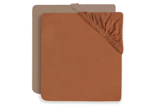 Lot de 2 draps-housse 60x120 cm - Caramel & Biscuit