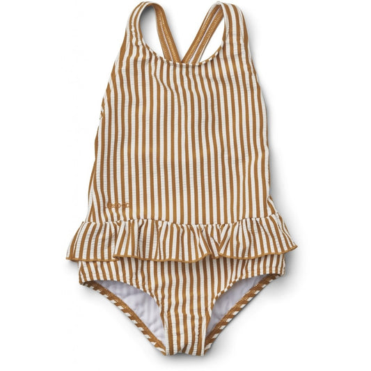 Maillot de bain 1 pièce Amara - Golden caramel/white 4-5 ans