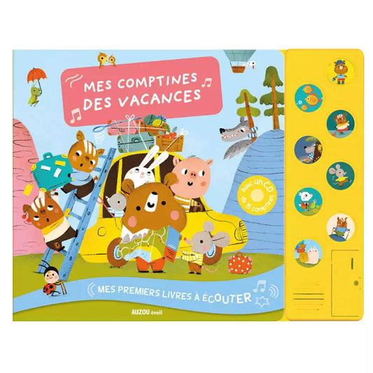 Mes premiers livres à écouter - Mes comptines des vacances