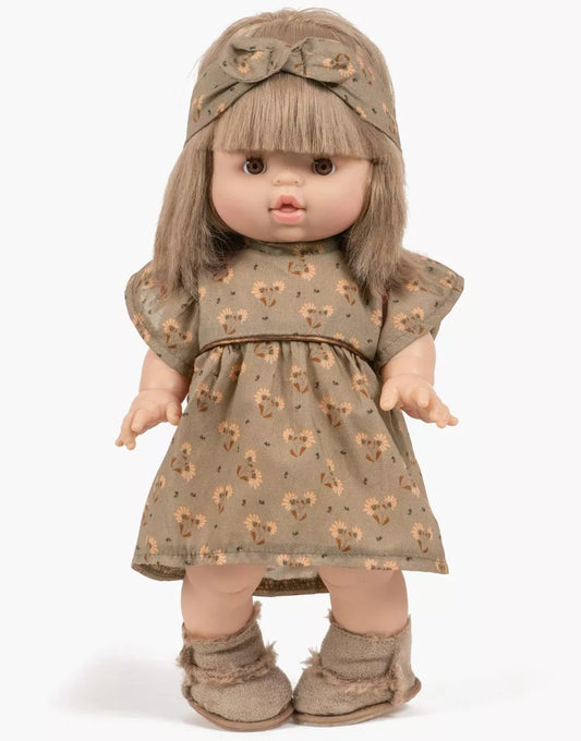 Robe Daisy et son headband  en coton Éloïse