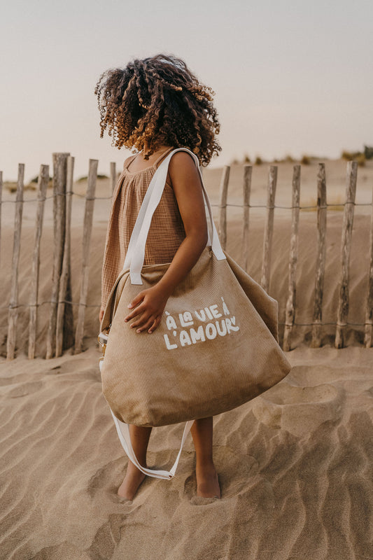 Sac XL velours - A la vie à l'amour