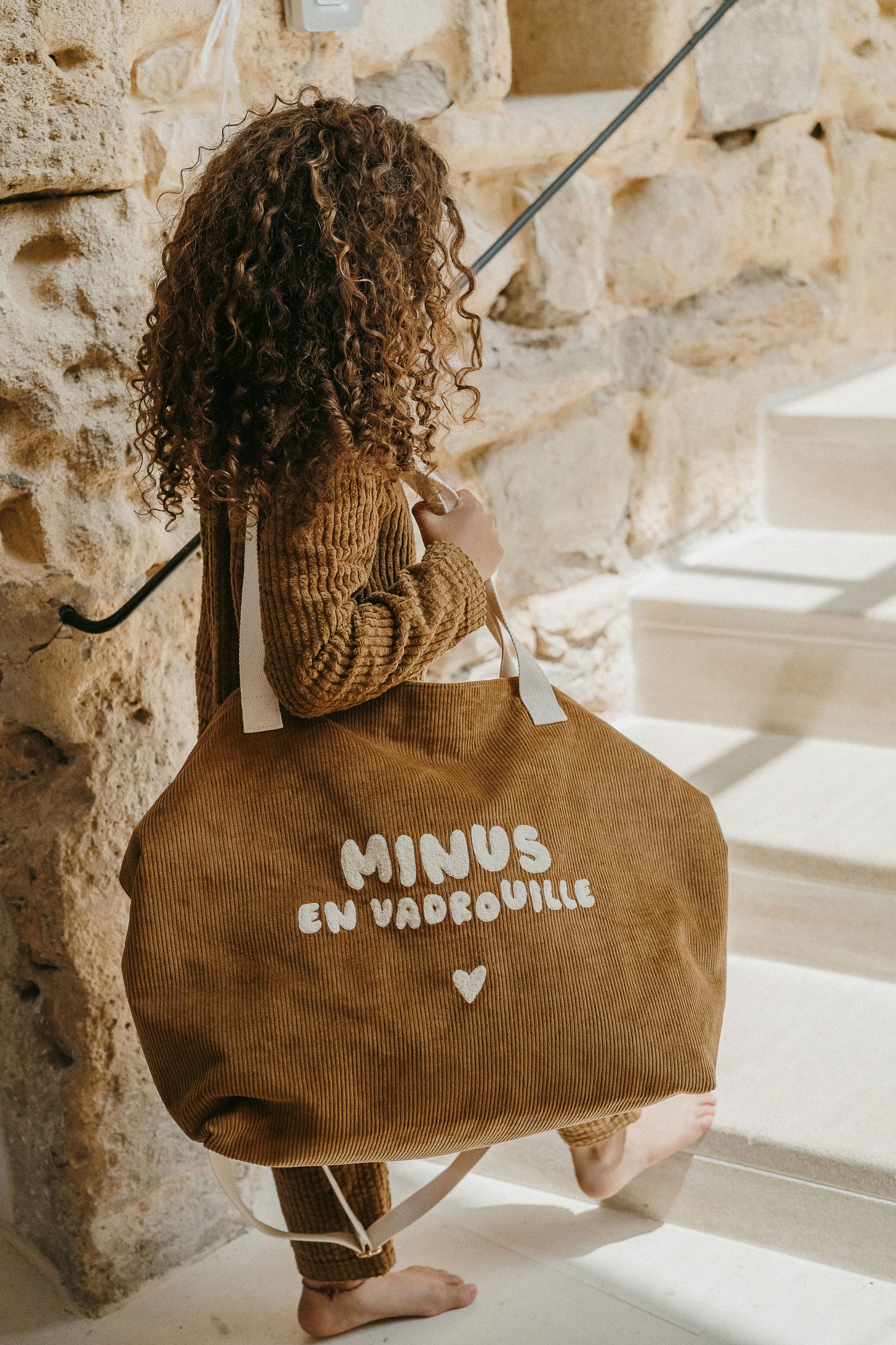 Sac XL velours - Minus en vadrouille